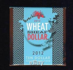 2012 Australian Ten Dollar Proof Gold Coin Wheat Sheaf Dollar