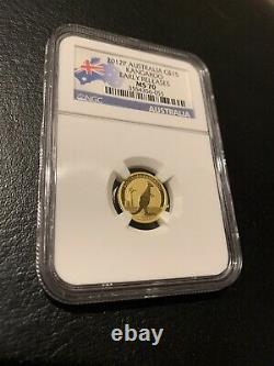 2012 Gold Ngc Ms70 Coin 1/10 Oz Australia Kangaroo Ms 70 Australian Perth Mint