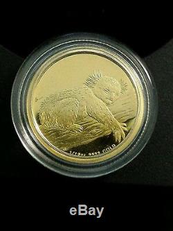 2012 Koala Gold Proof coin 1/10oz Australia Perth Mint 99.99% Pure. Low COA