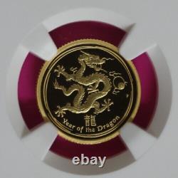 2012 PF 70 $15 Gold Australia Year Of The Dragon 1/10 OZ 1 of First 400 NGC 306