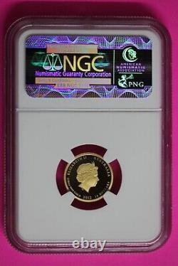 2012 PF 70 $15 Gold Australia Year Of The Dragon 1/10 OZ 1 of First 400 NGC 306