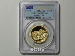 2012-P Australia $100 Koala PCGS PR69 First Strike High Relief Proof 1 oz Gold