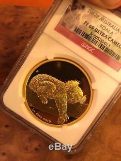 2012 P Koala 2 OZ Australian Gold Coin PF69 DCAM! RARE Only 250 Exist