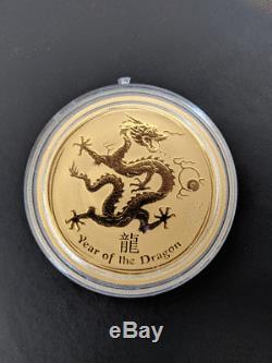 2012 Perth Mint Lunar Year of the Dragon 1oz $100 Gold Bullion Coin