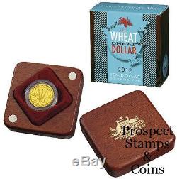 2012 Wheat Sheaf'C' Mintmark Ten Dollar 1/10oz Gold Proof Australian Coin