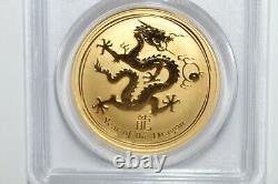 2012-p First Strike Australia Lunar One Ounce Gold Year Of The Dragon Pcgs Ms 70