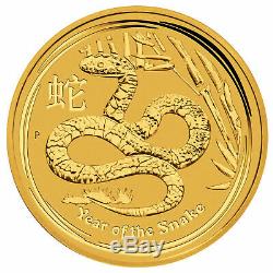 2013 $100 1oz Australian Gold Year of the Snake. 9999 Lunar Series II