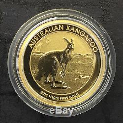 2013 1/10 oz Gold Australian Kangaroo Coin Brilliant Uncirculated Perth Mint