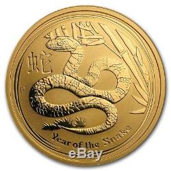 2013 1 oz Gold Australian Perth Mint Lunar Year of the Snake Coin