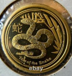 2013 $25 Australia Year of the Snake Gold 1/4 oz. 9999 Proof