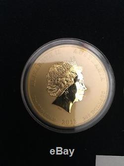 2013 2 oz Gold Australian Perth Mint Lunar Year of the Snake Coin BU Series II