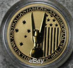 2013 Australia 1/10 oz Gold $15 War in the Pacific in Mint Cap
