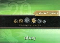 2013 Australian 6 Proof Coin SPECIAL EDITION MINT SET Featuring GOLD 20c SCARCE