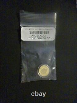 2013 Australian Kangaroo 1/10 oz 24k Gold Coin in original capsule