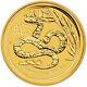 2013 P Australia Gold Lunar Series Ii Year Of The Snake 1 Oz $100 Bu