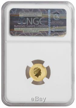 2014 1/20oz Gold Australian Lunar Horse Early Release MS69 NGC Red Label