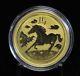 2014 1/2 Oz. 9999 Fine Gold Lunar Year Of The Horse Australian Coin 08dud