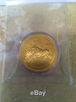 2014 1/2 oz Gold Lunar Horse Perth Mint