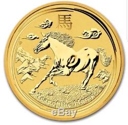 2014 1/4 oz Lunar Year of the Horse Australian Gold Coin