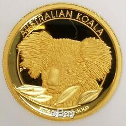 2014 1 oz Australia Proof Gold Koala Coin Perth Mint High Relief NGC PF 70 UC FS