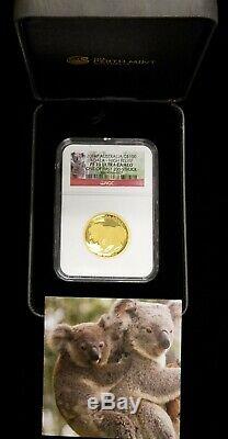 2014 1 oz Australia Proof Gold Koala Coin Perth Mint High Relief NGC PF 70 UC FS