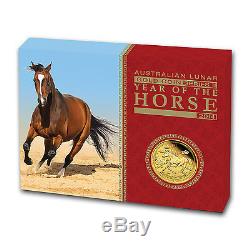 2014 1 oz Proof Gold Australian Perth Mint Lunar Year of the Horse Coin