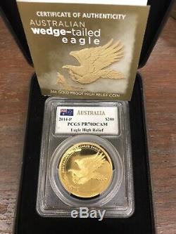 2014 2 oz Gold Australian Wedge-Tailed Eagle Perth PR70 (John M. Mercanti)