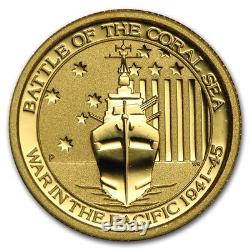 2014 Australia 1/10 oz Battle of the Coral Sea Gold Coin BU in capsule