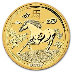 2014 Australia 1/4 oz Gold Lunar Horse BU (Series II)