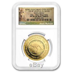 2014 Australia 1 oz Gold Kangaroo PF-70 NGC (FR, 25th Anniv) SKU#175741