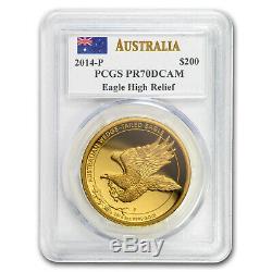 2014 Australia 1 oz Gold Wedge Tailed Eagle PR-70 PCGS (HR) SKU#182406