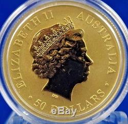 2014 Australia $50 1/2 oz. 9999 Fine Gold Coin Australian Kangaroo Elizabeth II