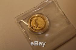 2014 Australian 25 Dollar Queen Elizabeth II/Kangaroo 1/4 oz Gold coin