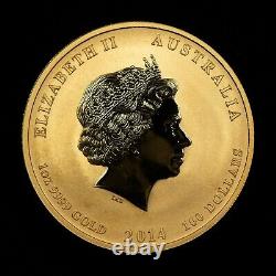 2014-P $100 Australia 1 oz. 9999 Gold Coin Lunar Year of The Horse SKU-G1523