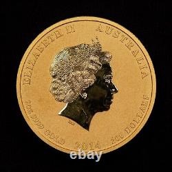 2014-P $200 Australia 2 oz Gold Coin Lunar Year of the Horse SKU-G1524