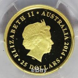 2014-P Australia $25 Sovereign Gold Proof Coin PCGS PR 70 DCAM First Strike