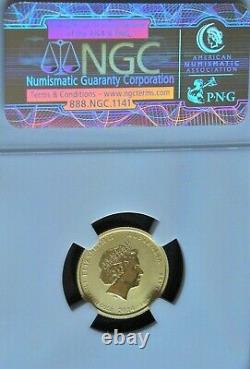 2014 P Australia Year Of The Horse (lunar) Er Ngc Ms70 G$15.9999 24k Gold