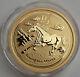 2014 The Year Of The Horse Pferd 1/4 Oz Gold Australia 25$ Lunar