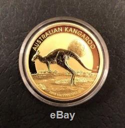 2015 Australian 1 oz Gold Kangaroo $100 Face Value with Protective Case