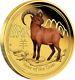 2015 Australian Lunar Series Goat 1/10 Oz Gold Proof Coloured Coin Great Gift