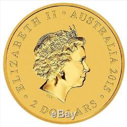2015 BUNC $2 Australian Wedge Tailed Eagle Gold Coin