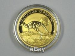 2015 GOLD Australia Kangaroo (& Full Moon) 1/4 oz. BU, Unc. Low Mintage +Capsule