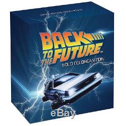 2015 Limited Edition of (1,000) 1/4 oz. Gold Back to the Future Proof Coin