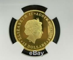 2015 P Australia $15 Half Sovereign Gold Proof Coin NGC PR 70 Ultra Cameo