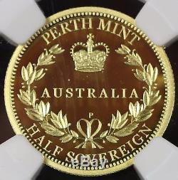 2015 P Australia 15 $ Half Sovereign Gold Proof Coin NGC PR 70 Ultra Cameo Box