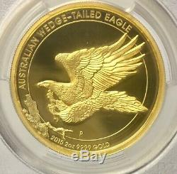 2015-P Australia 2oz Gold Wedge Tailed Eagle High Relief PCGS Proof-69 DCAM