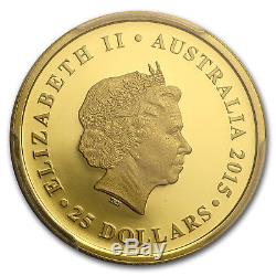 2015-P Australia Proof Gold $25 Sovereign PR-69 PCGS