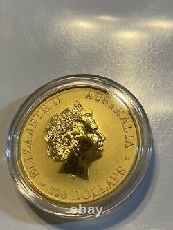 2015 Perth Mint 1 oz Gold Australian Kangaroo $100 Gold Coin. 9999 Fine BU