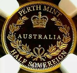 2015 Perth Mint Gold Sovereign Half NGC-PF70UC With Perth Mint Box Holder