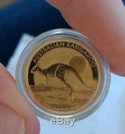 2015 The Australian Kangaroo 1/4 oz Pure Gold Coin 99.99% BU